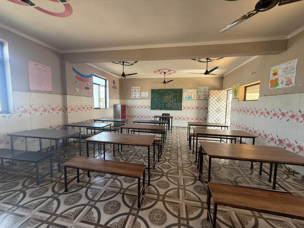 Classroom decorated for Annual Result Day